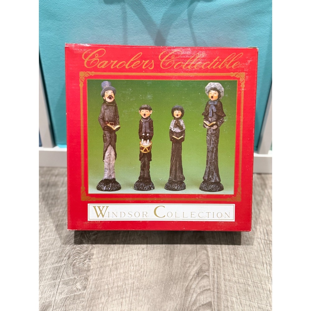 Windsor‎ Collection Carolers Collectible 4 Piece Dickens Christmas 1994 Vintage